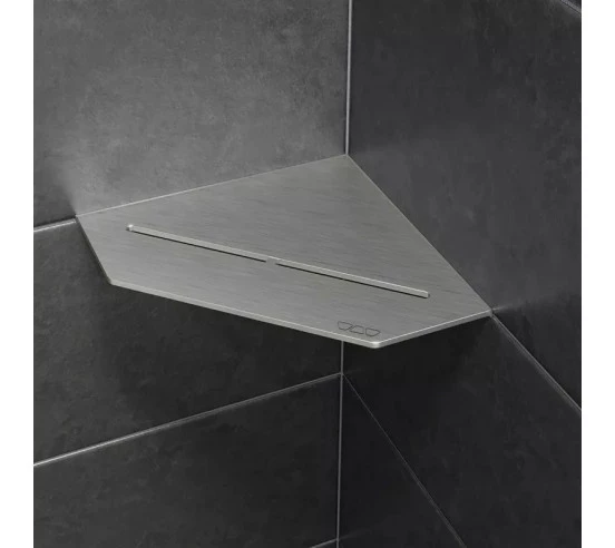 Tablette d'angle de douche SHELF-E-S2 19,5x19,5cm PURE D7 SCHLUTER - 20
