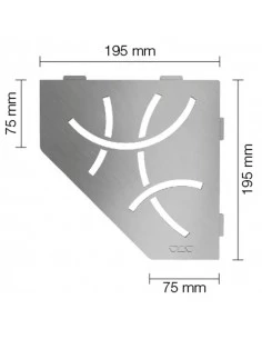 Tablette d'angle de douche SHELF-E-S2 19,5x19,5cm CURVE D6 SCHLUTER - 2 2