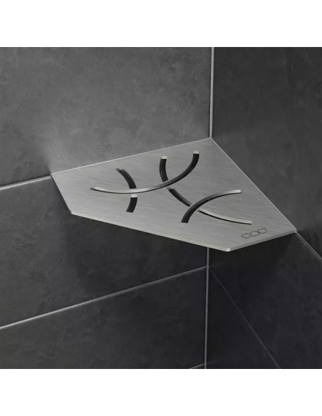 Tablette d'angle de douche SHELF-E-S2 19,5x19,5cm CURVE D6 SCHLUTER - 3