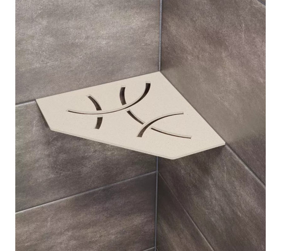 Tablette d'angle de douche SHELF-E-S2 19,5x19,5cm CURVE D6 SCHLUTER - 6