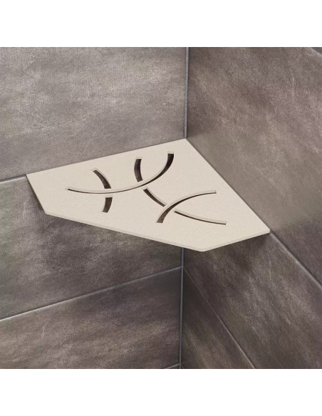 Tablette d'angle de douche SHELF-E-S2 19,5x19,5cm CURVE D6 SCHLUTER - 6