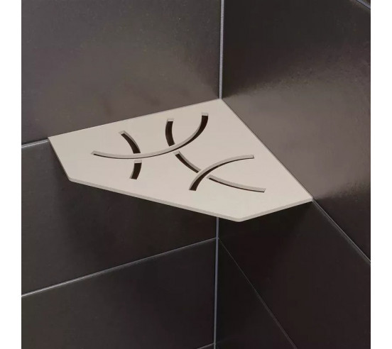 Tablette d'angle de douche SHELF-E-S2 19,5x19,5cm CURVE D6 SCHLUTER - 9