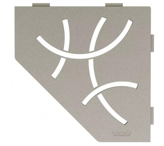 Tablette d'angle de douche SHELF-E-S2 19,5x19,5cm CURVE D6 SCHLUTER - 10