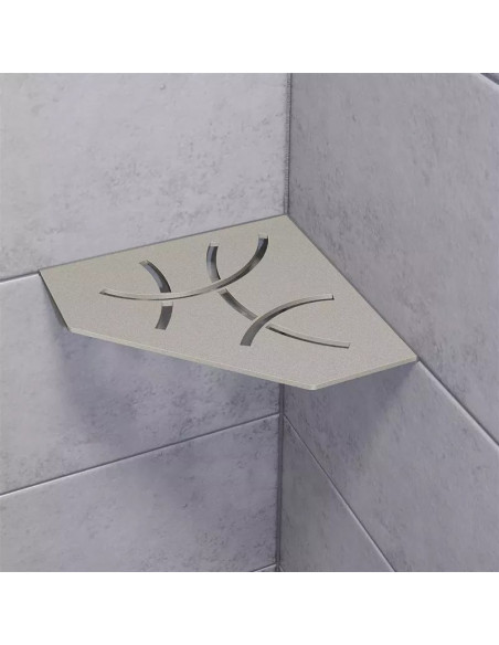 Tablette d'angle de douche SHELF-E-S2 19,5x19,5cm CURVE D6 SCHLUTER - 12