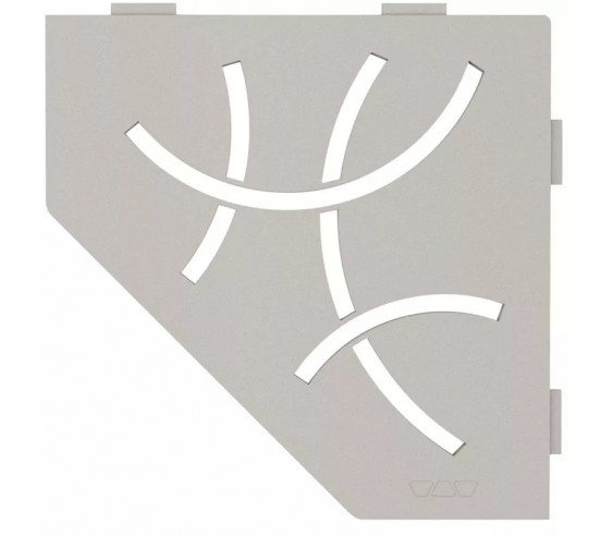 Tablette d'angle de douche SHELF-E-S2 19,5x19,5cm CURVE D6 SCHLUTER - 13