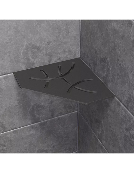 Tablette d'angle de douche SHELF-E-S2 19,5x19,5cm CURVE D6 SCHLUTER - 18