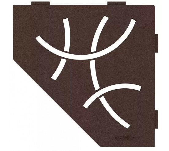 Tablette d'angle de douche SHELF-E-S2 19,5x19,5cm CURVE D6 SCHLUTER - 19