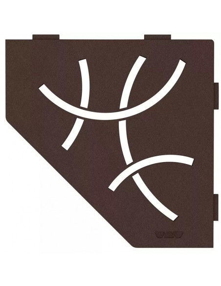 Tablette d'angle de douche SHELF-E-S2 19,5x19,5cm CURVE D6 SCHLUTER - 19