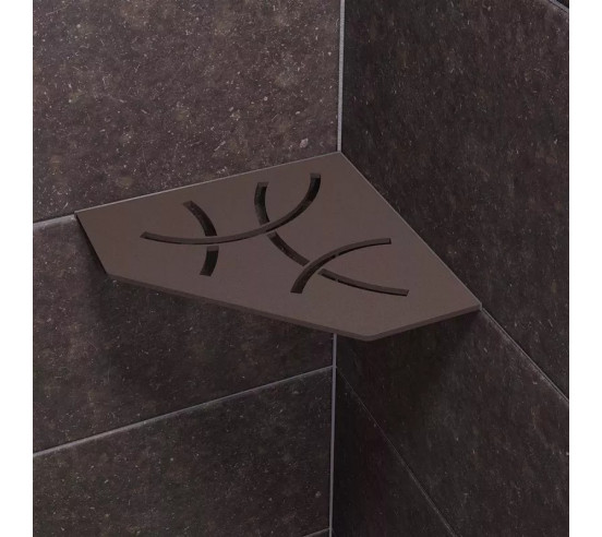 Tablette d'angle de douche SHELF-E-S2 19,5x19,5cm CURVE D6 SCHLUTER - 21