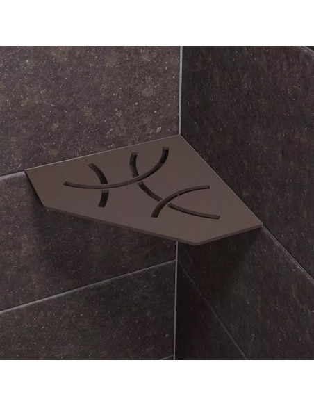 Tablette d'angle de douche SHELF-E-S2 19,5x19,5cm CURVE D6 SCHLUTER - 21