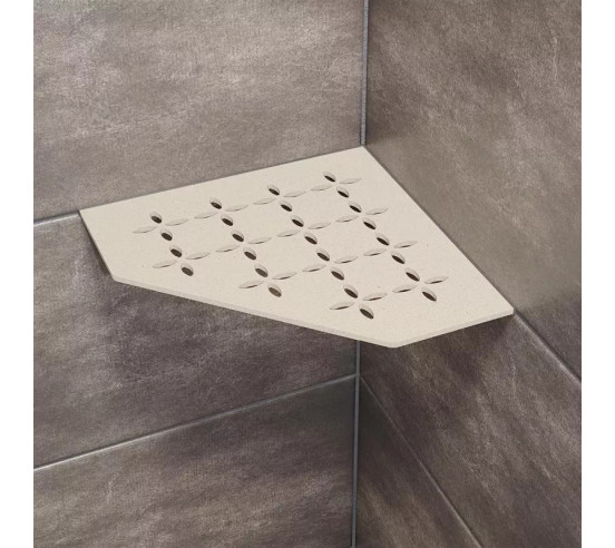 Tablette d'angle de douche SHELF-E-S2 19,5x19,5cm FLORAL D5 SCHLUTER - 6