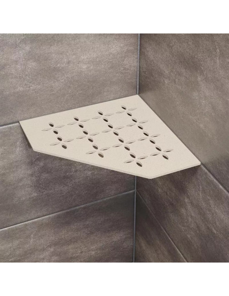Tablette d'angle de douche SHELF-E-S2 19,5x19,5cm FLORAL D5 SCHLUTER - 6