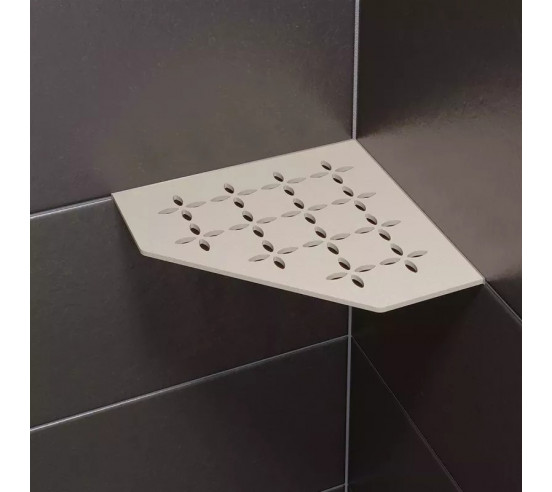 Tablette d'angle de douche SHELF-E-S2 19,5x19,5cm FLORAL D5 SCHLUTER - 9