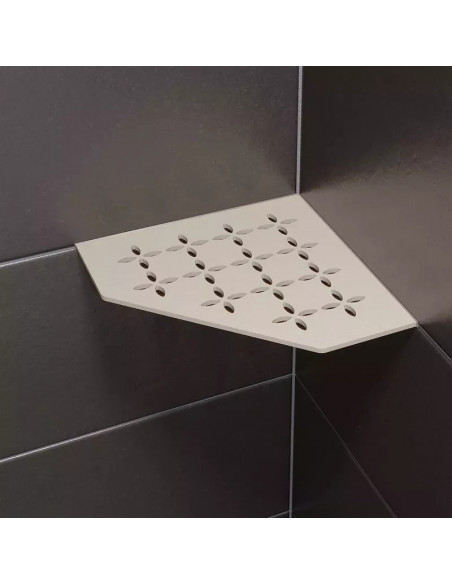 Tablette d'angle de douche SHELF-E-S2 19,5x19,5cm FLORAL D5 SCHLUTER - 9