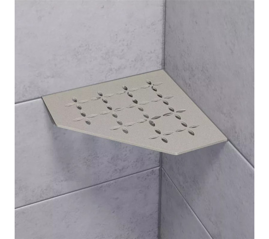 Tablette d'angle de douche SHELF-E-S2 19,5x19,5cm FLORAL D5 SCHLUTER - 12