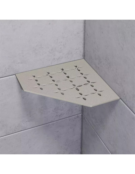 Tablette d'angle de douche SHELF-E-S2 19,5x19,5cm FLORAL D5 SCHLUTER - 12
