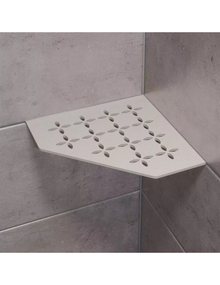 Tablette d'angle de douche SHELF-E-S2 19,5x19,5cm FLORAL D5 SCHLUTER - 15