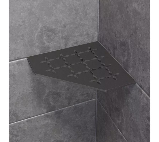 Tablette d'angle de douche SHELF-E-S2 19,5x19,5cm FLORAL D5 SCHLUTER - 18