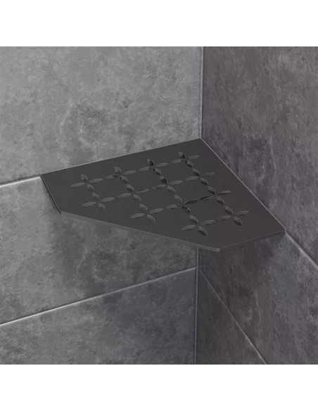 Tablette d'angle de douche SHELF-E-S2 19,5x19,5cm FLORAL D5 SCHLUTER - 18