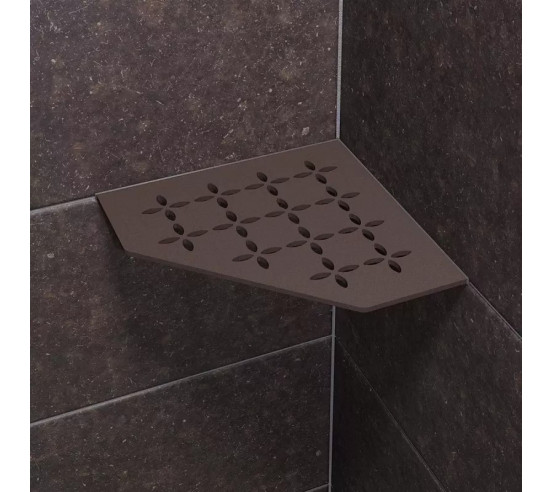 Tablette d'angle de douche SHELF-E-S2 19,5x19,5cm FLORAL D5 SCHLUTER - 21