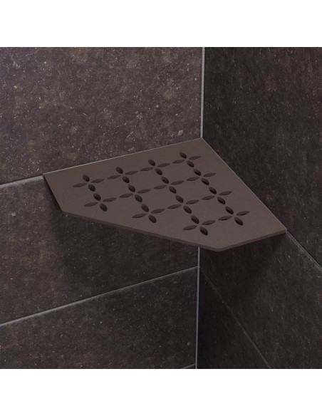 Tablette d'angle de douche SHELF-E-S2 19,5x19,5cm FLORAL D5 SCHLUTER - 21