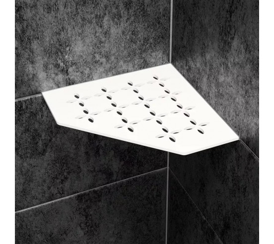 Tablette d'angle de douche SHELF-E-S2 19,5x19,5cm FLORAL D5 SCHLUTER - 27