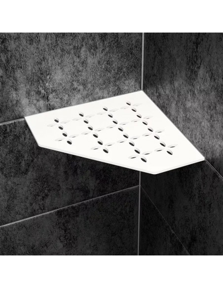 Tablette d'angle de douche SHELF-E-S2 19,5x19,5cm FLORAL D5 SCHLUTER - 27
