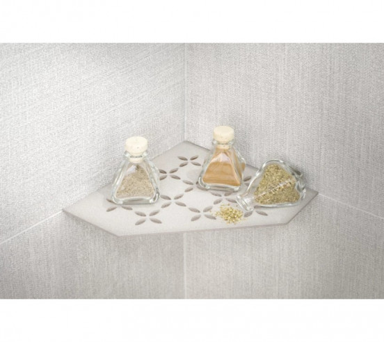 Tablette d'angle de douche SHELF-E-S2 19,5x19,5cm FLORAL D5 SCHLUTER - 8