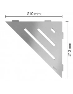 Tablette d'angle de douche SHELF-E-S1 21x21cm WAVE D10 SCHLUTER - 2 2