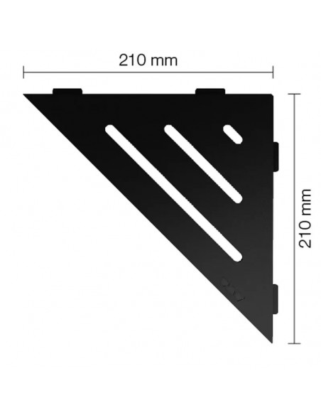 Tablette d'angle de douche SHELF-E-S1 21x21cm WAVE D10 SCHLUTER - 16