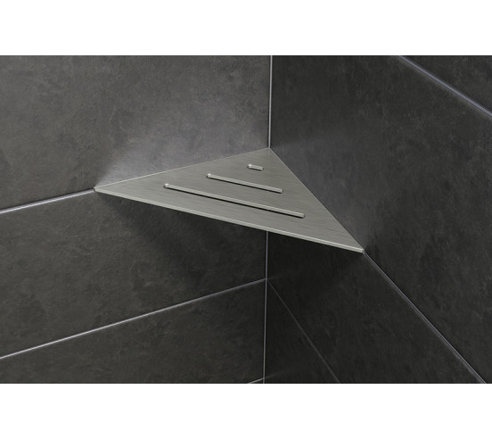 Tablette d'angle de douche SHELF-E-S1 21x21cm WAVE D10 SCHLUTER - 19