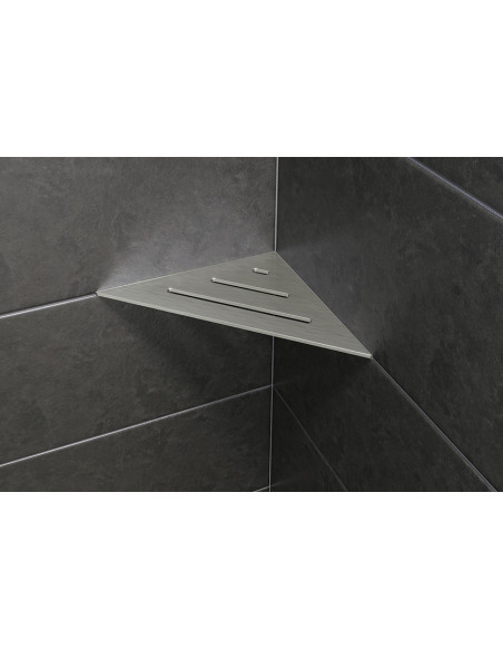 Tablette d'angle de douche SHELF-E-S1 21x21cm WAVE D10 SCHLUTER - 19