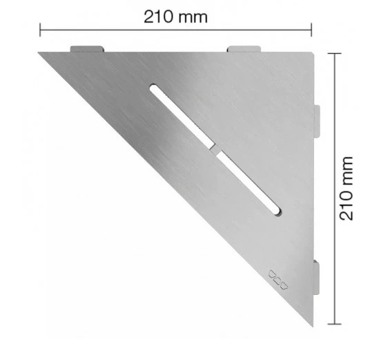 Tablette d'angle de douche SHELF-E-S1 21x21cm PURE D7 SCHLUTER - 2