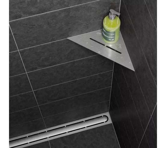 Tablette d'angle de douche SHELF-E-S1 21x21cm PURE D7 SCHLUTER - 3