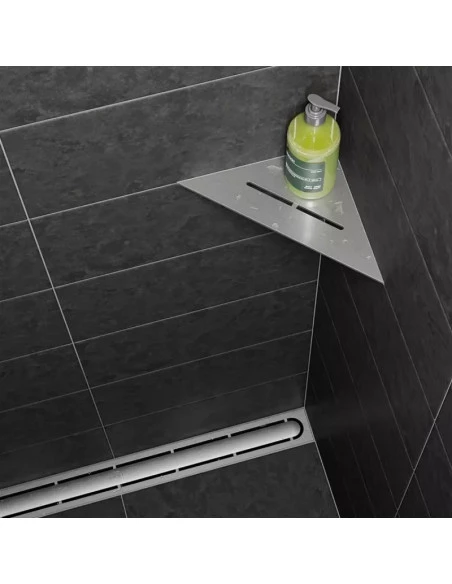 Tablette d'angle de douche SHELF-E-S1 21x21cm PURE D7 SCHLUTER - 3