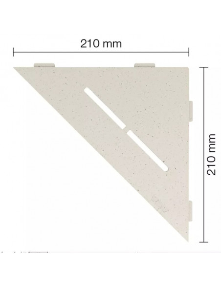 Tablette d'angle de douche SHELF-E-S1 21x21cm PURE D7 SCHLUTER - 6