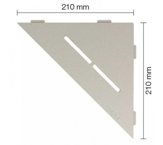 Tablette d'angle de douche SHELF-E-S1 21x21cm PURE D7 SCHLUTER - 9