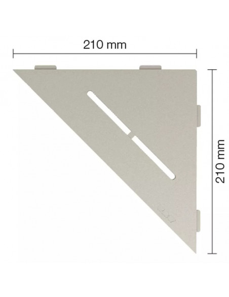 Tablette d'angle de douche SHELF-E-S1 21x21cm PURE D7 SCHLUTER - 9