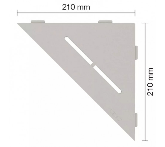 Tablette d'angle de douche SHELF-E-S1 21x21cm PURE D7 SCHLUTER - 15