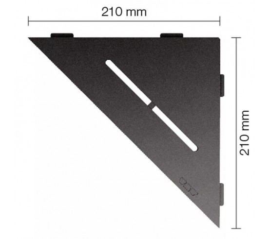 Tablette d'angle de douche SHELF-E-S1 21x21cm PURE D7 SCHLUTER - 17