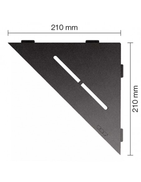 Tablette d'angle de douche SHELF-E-S1 21x21cm PURE D7 SCHLUTER - 17