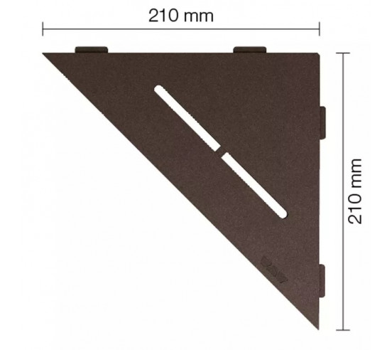 Tablette d'angle de douche SHELF-E-S1 21x21cm PURE D7 SCHLUTER - 19