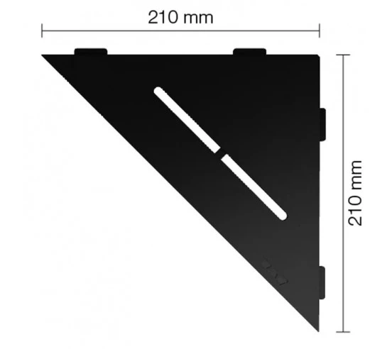 Tablette d'angle de douche SHELF-E-S1 21x21cm PURE D7 SCHLUTER - 21
