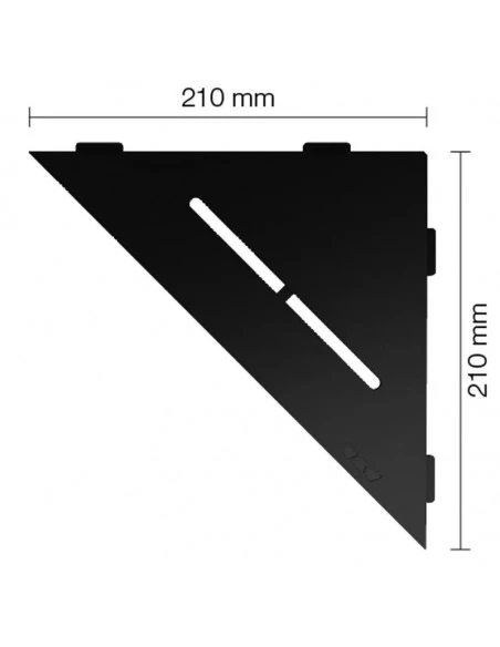 Tablette d'angle de douche SHELF-E-S1 21x21cm PURE D7 SCHLUTER - 21