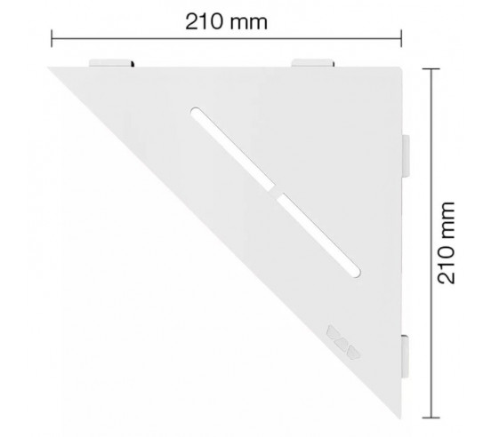 Tablette d'angle de douche SHELF-E-S1 21x21cm PURE D7 SCHLUTER - 23
