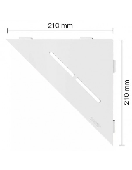 Tablette d'angle de douche SHELF-E-S1 21x21cm PURE D7 SCHLUTER - 23