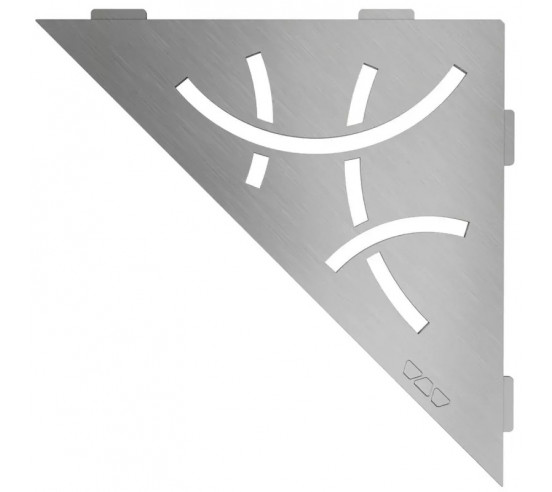 Tablette d'angle de douche SHELF-E-S1 21x21cm CURVE D6 SCHLUTER - 2