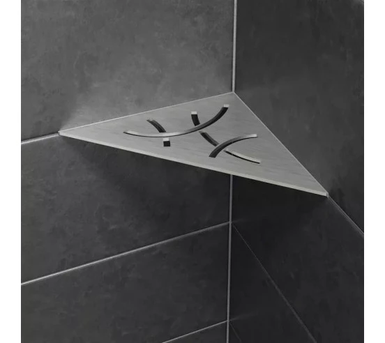 Tablette d'angle de douche SHELF-E-S1 21x21cm CURVE D6 SCHLUTER - 3