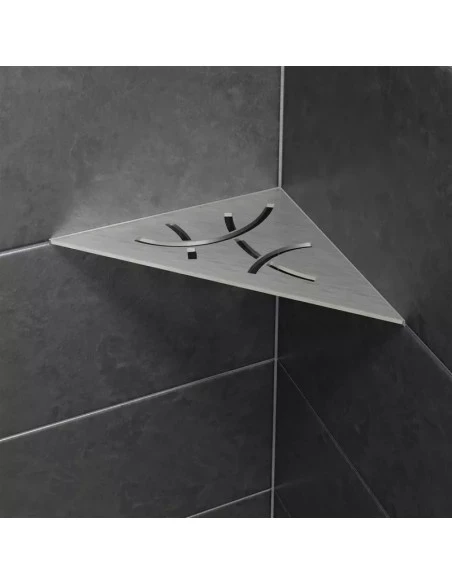 Tablette d'angle de douche SHELF-E-S1 21x21cm CURVE D6 SCHLUTER - 3