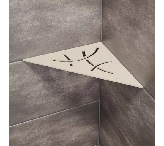 Tablette d'angle de douche SHELF-E-S1 21x21cm CURVE D6 SCHLUTER - 6